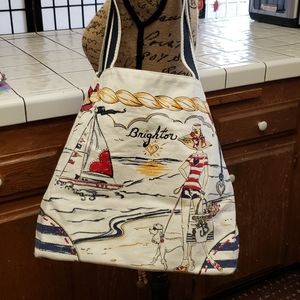 Brighton..Boardwalk canvas tote.